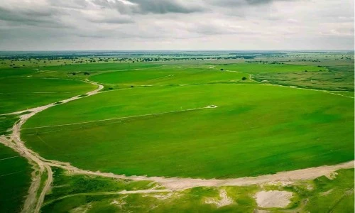 electric drive irrigation footprint